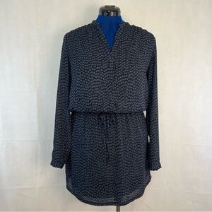 Hilary Radley Navy Patterned Dress, Size: Small